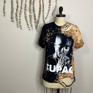 Tupac bleached tshirt